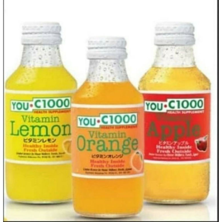 

Youc1000 ada 4 rasa (lemon, orange, apel, mangga) 1 dus 30 botol