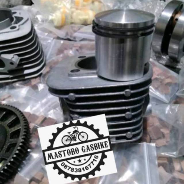 Blok silinder mesin sepeda 80cc