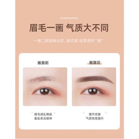 LAMEILA Pensil Alis Original Eyebrow Boxless 2 in 1 Kepala Ganda 7 Warna LA026