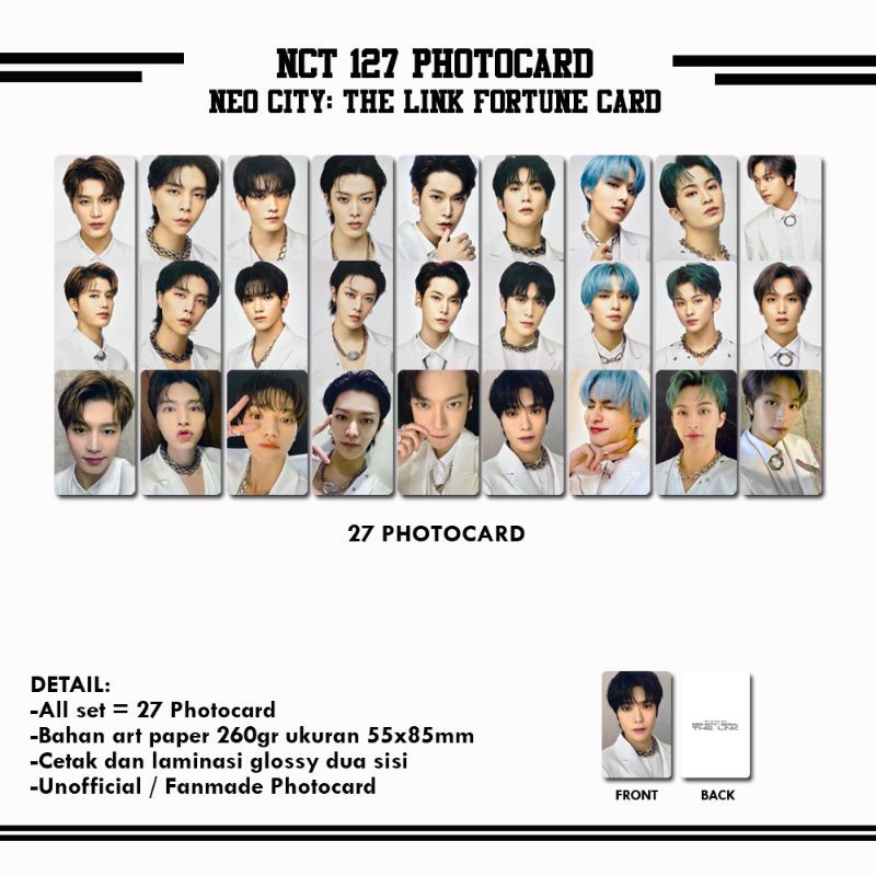 NCT 127 THE LINK MD FORTUNE PHOTOCARD
