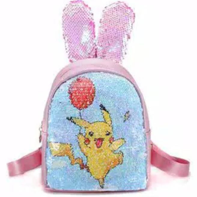 Tas Sequin Pikachu / Tas Sequin Anak / Tas Pikachu / Tas Ransel Anak
