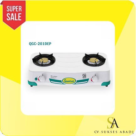 Kompor Gas Quantum 2 Tungku QGC 201 DEP Kompor 2 Tungku QGC-201DEP Kompor Quantum Pematik Elektrik M