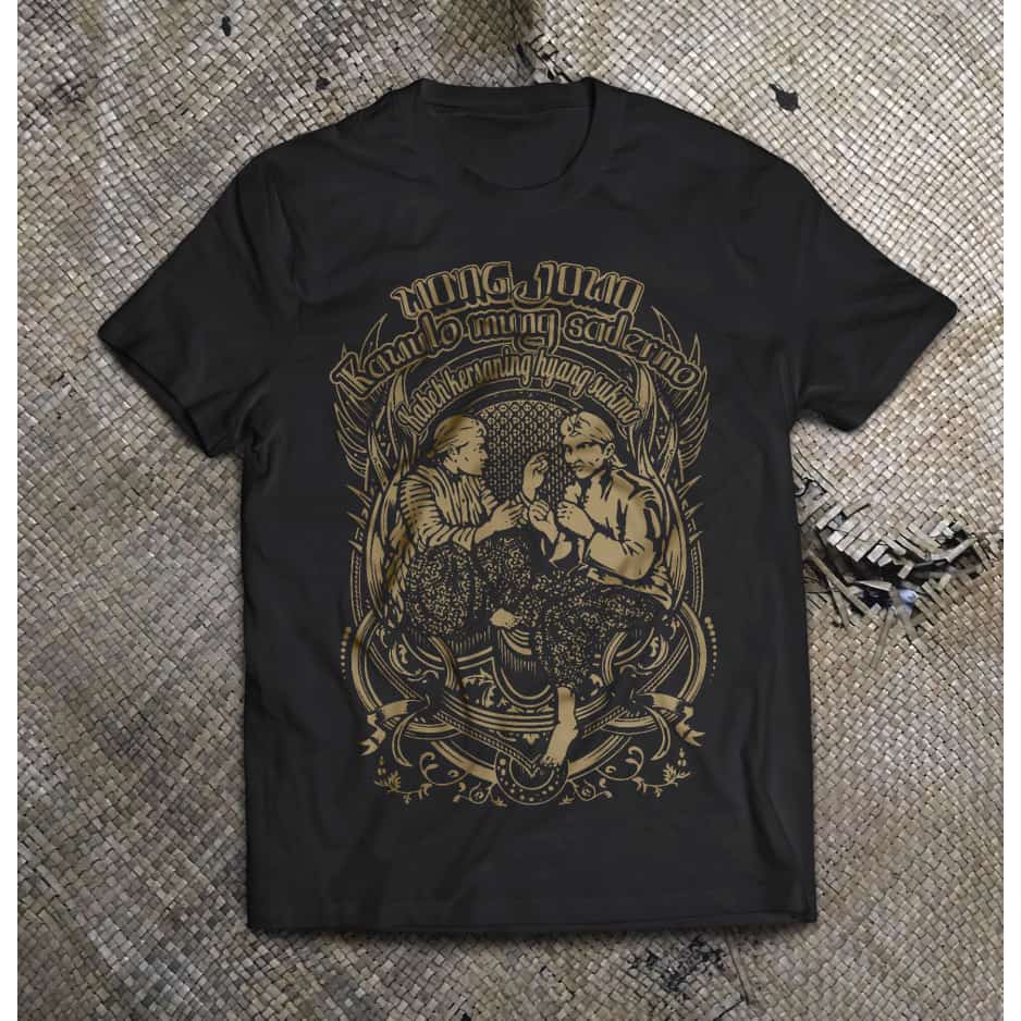 Jual Kaos Semar Majapahit Wong Jowo Kaos Jawa Traditional Baju Wayang S