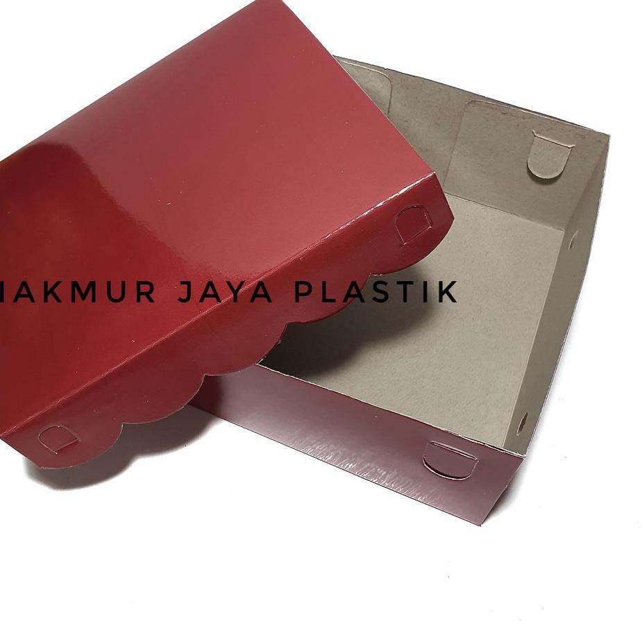 

L1νA [ DNP20 - S MAROON ISI 10 PC ] DUS BOX NASI S BAHAN TEBAL 20 X 20 ☻Ready