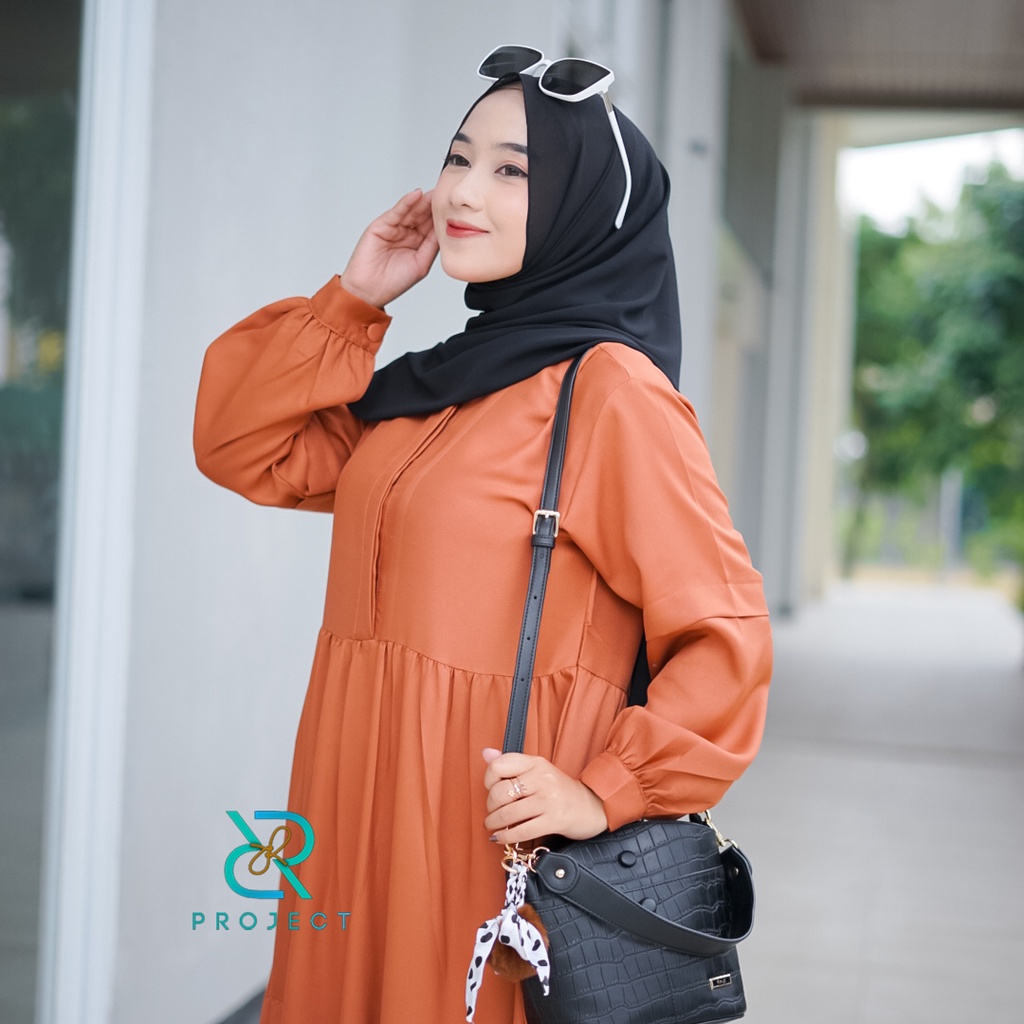 GF02 ~ LIVIA DRESS fashion muslim casual size S M L XL [ by : DR PROJECT ORIGINAL ]