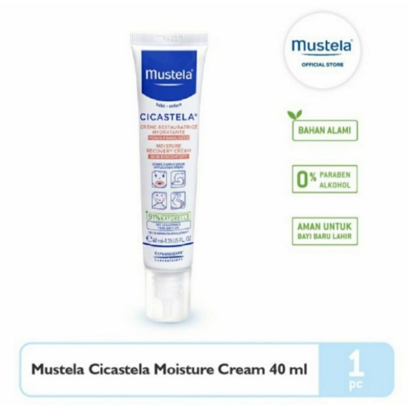 MUSTELA Cicastela Moisturizing Repair Cream 40ml Krim Ruam Iritasi