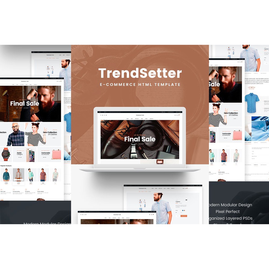 Template Trendsetter e-Commerce HTML template Web
