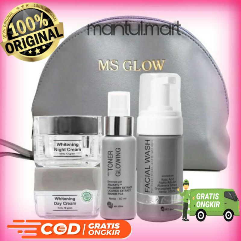 Jual Paket Wajah Ms Glow Original Barcode Acne Luminous