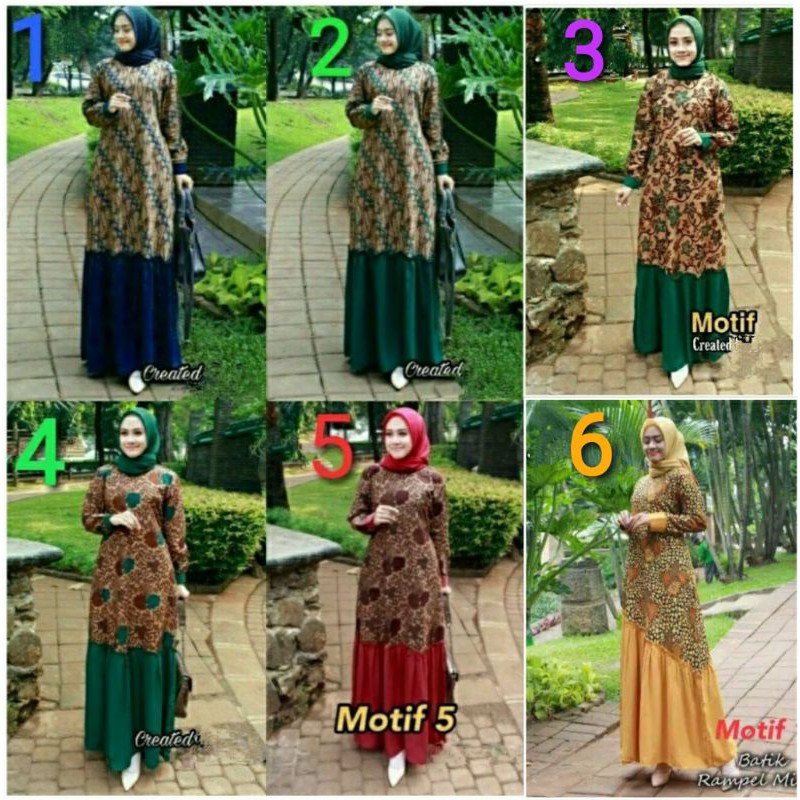 baju Gamis batik blimbing baju batik wanita muslimah