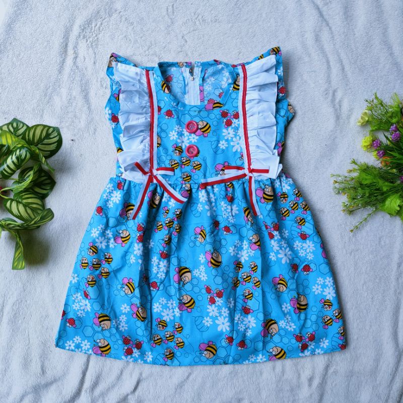 Dress Anak 1 2 Tahun Perempuan Lebah Fly cewek ( Dress BeeFly )