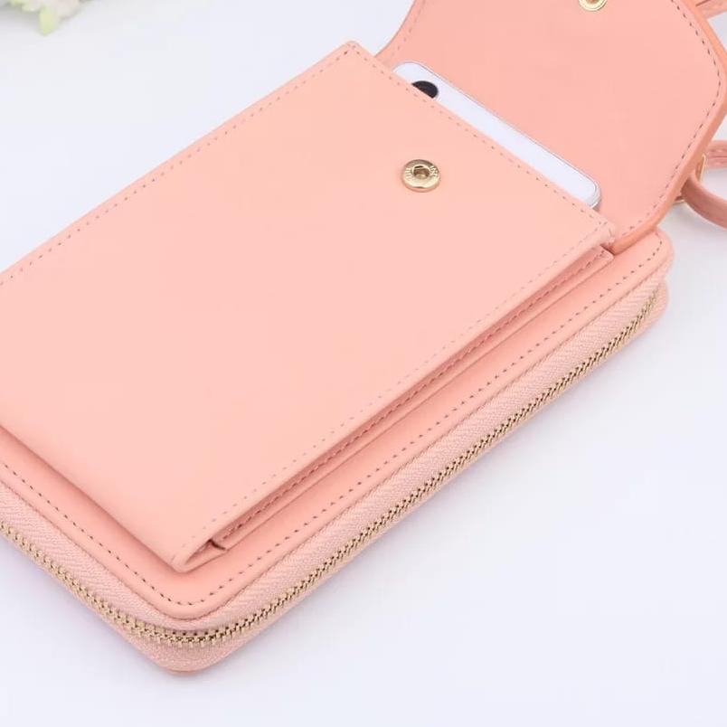 ✷ Forever Youth Wanita Tas Selempang Hp Free Tali Panjang ○