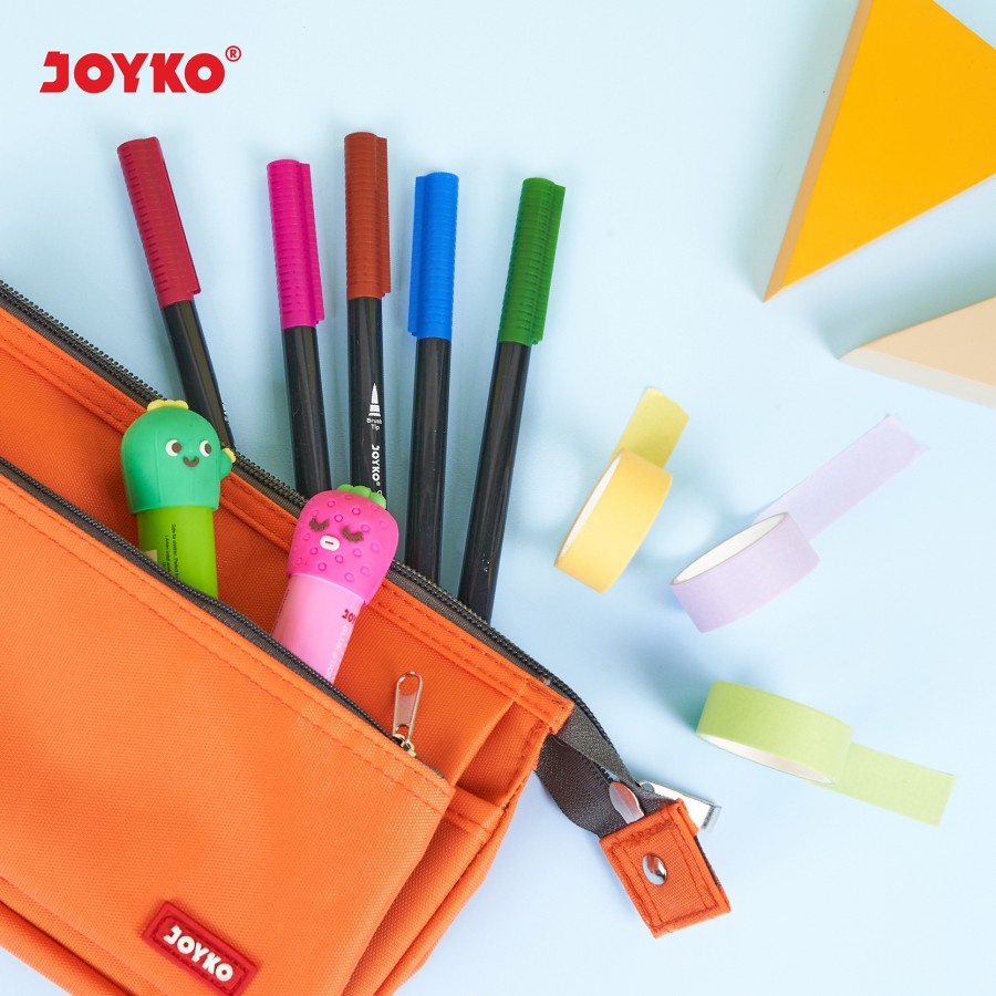 Pencil Case Kotak Tempat Pensil Kain Joyko PC-5009