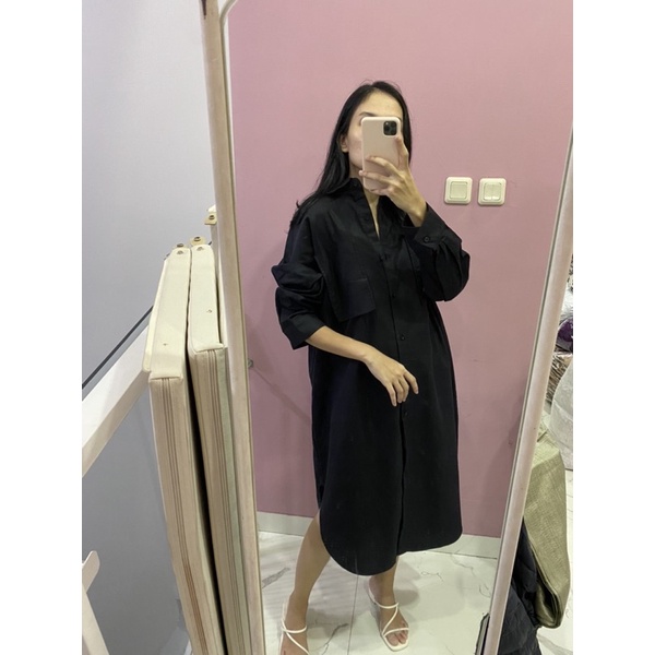 NABO - Oversize Dress linen (Dress Tunik Bahan Linen)