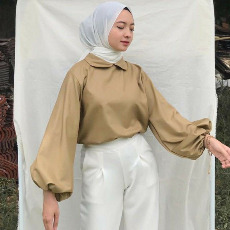 NEW BLOUSE / ATASAN WANITA Tangan Balon Bahan Premium Hits