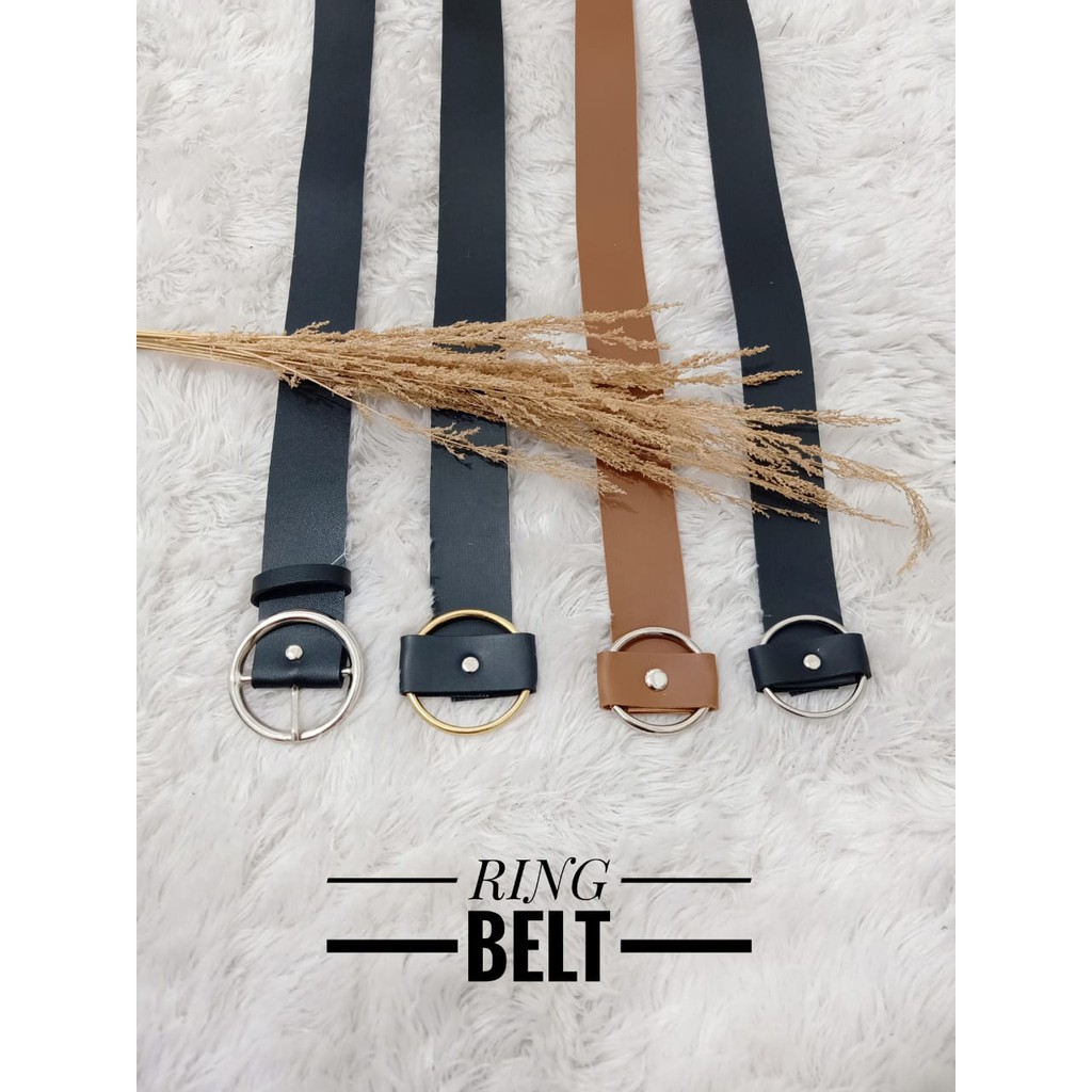 RING BELT/ KOREAN BELT/ KOREN BELT/ IKAT PINGGANG WANITA PIN GESPER PU FASHION