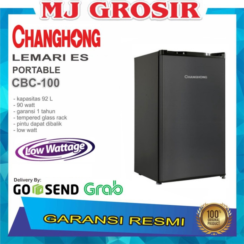 CHANGHONG MINI BAR CBC100 CBC 100L KULKAS PORTABLE PORTABEL 100 LITER