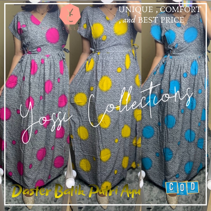 Dater Daster Centini Tali Samping Baju Tidur Wanita Daster Batik Putri Ayu Kimono V Neck Chibi Cibi 