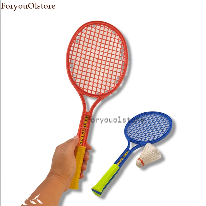 Mainan Raket Badminton plastik isi 2/ Raket Bulutangkis Set Murah/ Maenan Bulu Tangkis Sport Olah Raga Outdoor/ Mainan Viral Tennis Tenis/ Raket Badminton &amp; Tenis Set / Raket Bulu Tangkis Anak-anak
