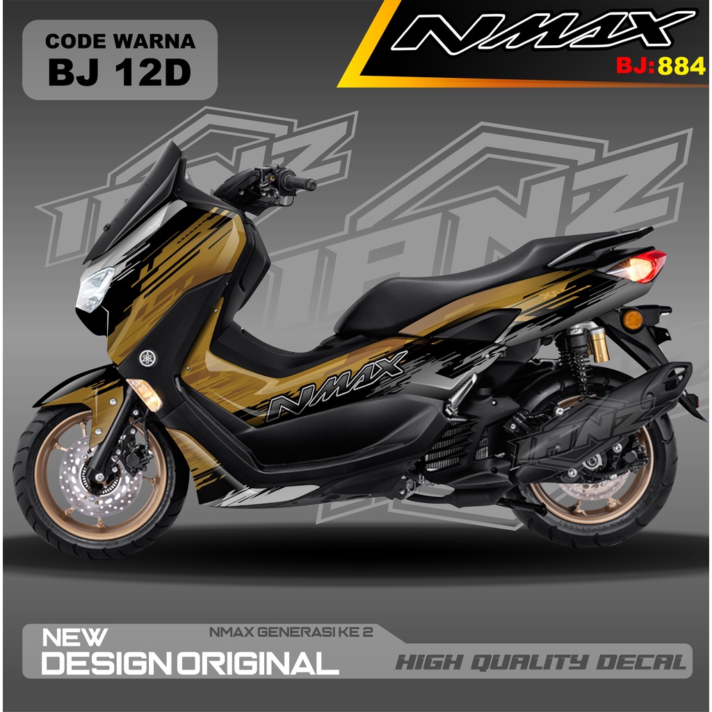 VARIASI STICKER NEW NMAX FULL BLOK BODI MOTOR / DECAL FULL BODY NMAX / DECAL STIKER FULL BODY NMAX / STIKER DECAL NMAX TERBARU