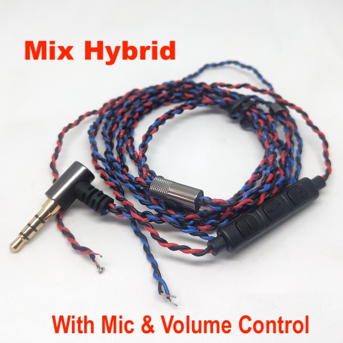 Jack L With Mic UE Braid OFC DIY Cable Replacement