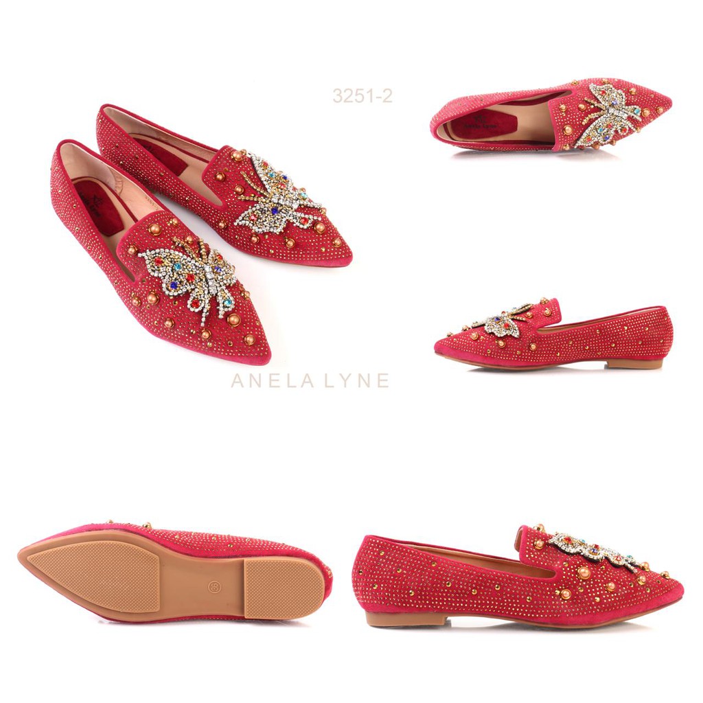 SEPATU FLAT SHOES ANELA LYNE ELEGAND 3251-2