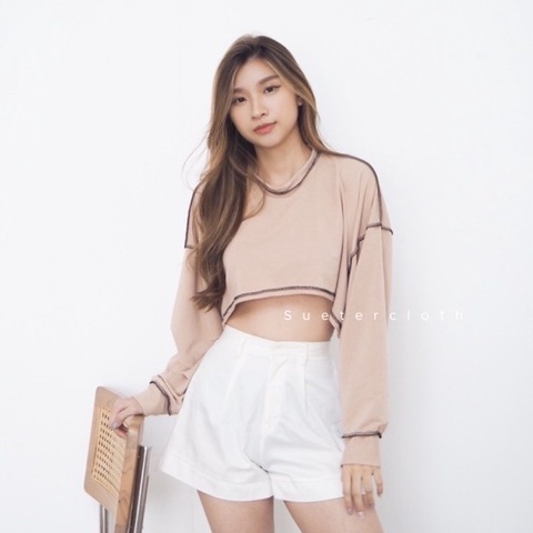 Patrick Top - Atasan Crop Top Blouse Wanita / KOREAN FASHION