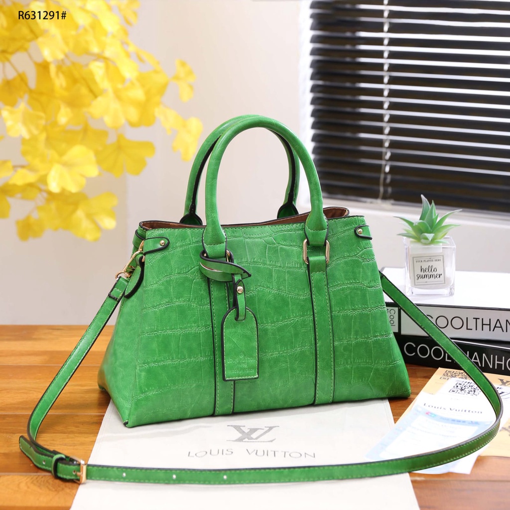 Croco 2 Way Bag Gold Hardware R631291