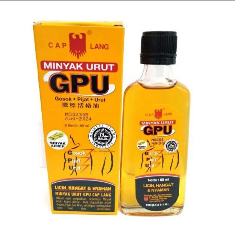 GPU minyak urut cap Lang 100ml - gosok pijat urut - GPU - cap Lang 100ml - caplang - GPU minyak gosok 100ml - GPU minyak urut- 100ml