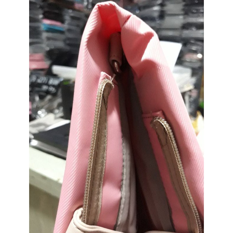 Tas Laptop Ultrabook Macbook Sleeve Selempang 14 inch  Pink