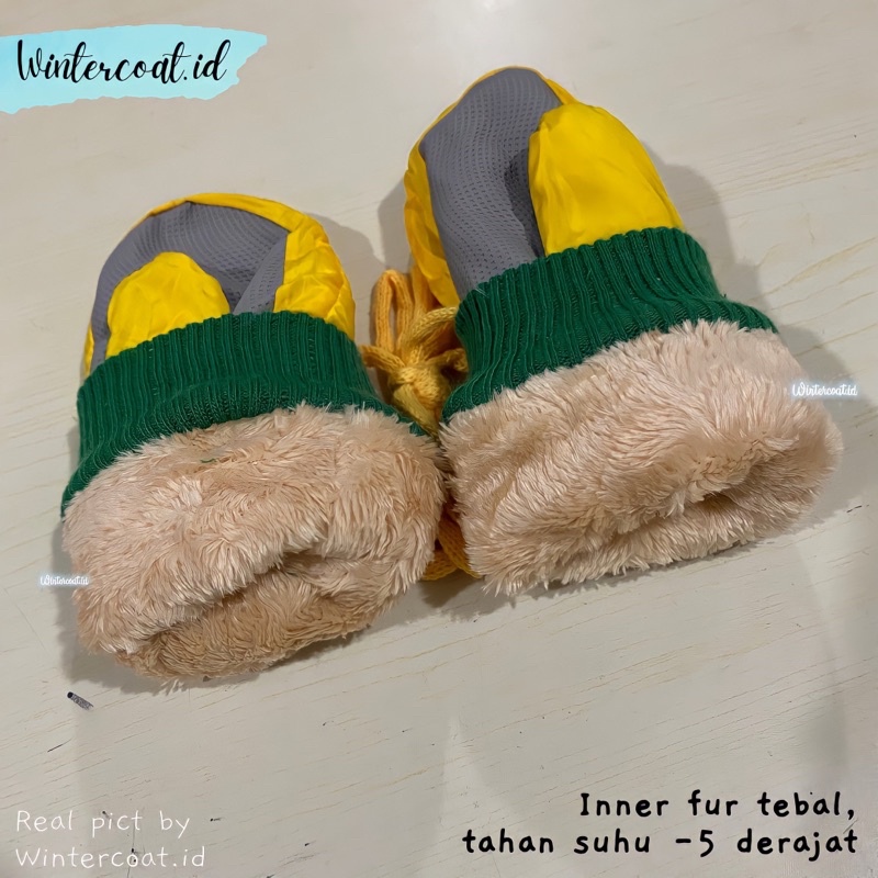 Kids snow gloves waterproof mitten mittens sarung tangan anak anti air ski salju hangat remaja