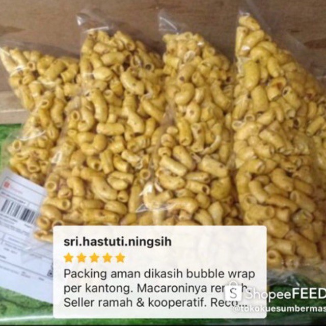 MAKARONI BUMBU RUJAK PEDAS MANIS 250GR / MAKRONI RUJAK / MACARONI RUJAK /