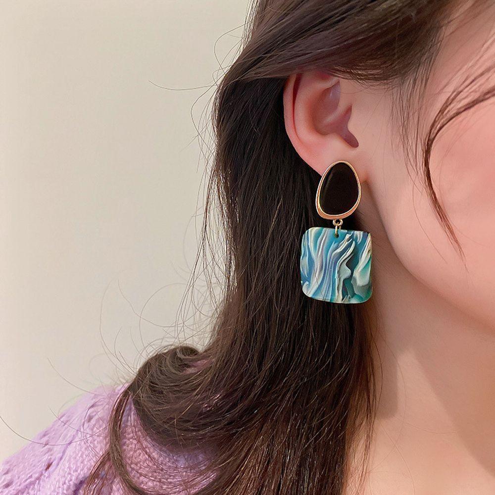 Mxbeauty Drop Anting Liontin Gaya Panas Temperamen Hadiah Trendi Geometris Logam Tidak Teratur Hoop Vintage Wanita Perhiasan