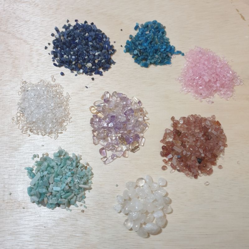 20 gram batu alam quartz kuarsa kristal untuk kerajinan resin