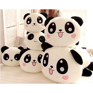 Boneka Bantal Panda / Boneka Bantal Kepala / Boneka Lucu / Boneka Imut / Boneka Murah / Boneka