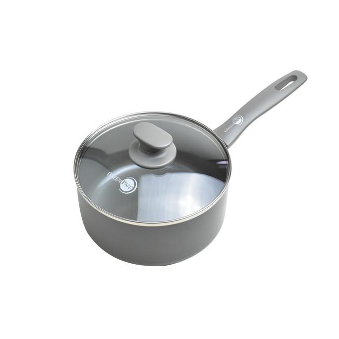 

GreenPan Delight Grey Covered Saucepan 18 Cm