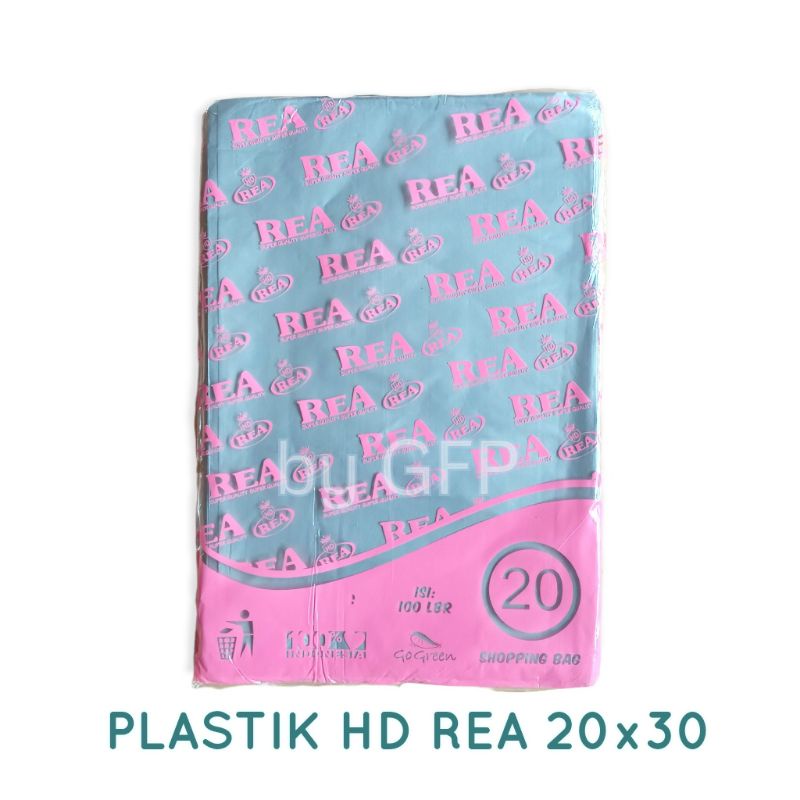 Kantong Plastik HD 20x30 100pcs REA Tanpa Plong - Plastik Packing Olshop Online Shop Tebal Hijab