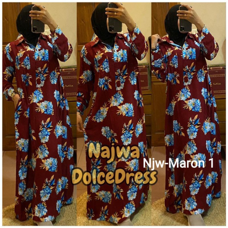 Daster arab Dolce Dress Najwa Original Label by Dolce Dress