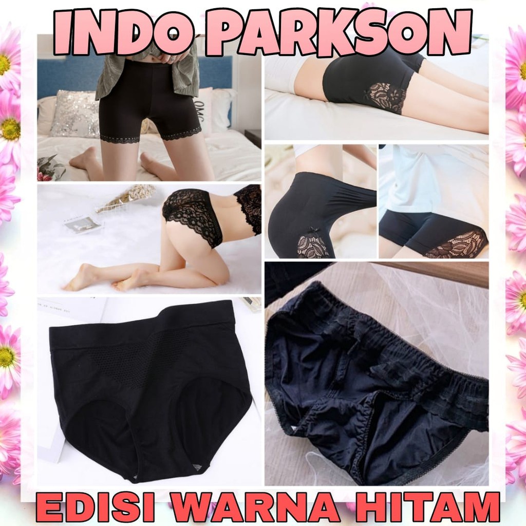 [BLACK ONLY] #BERGARANSI (CD SAJA) Underwear Wanita Celana Dalam Wanita Cd Wanita Hot Pants Wanita