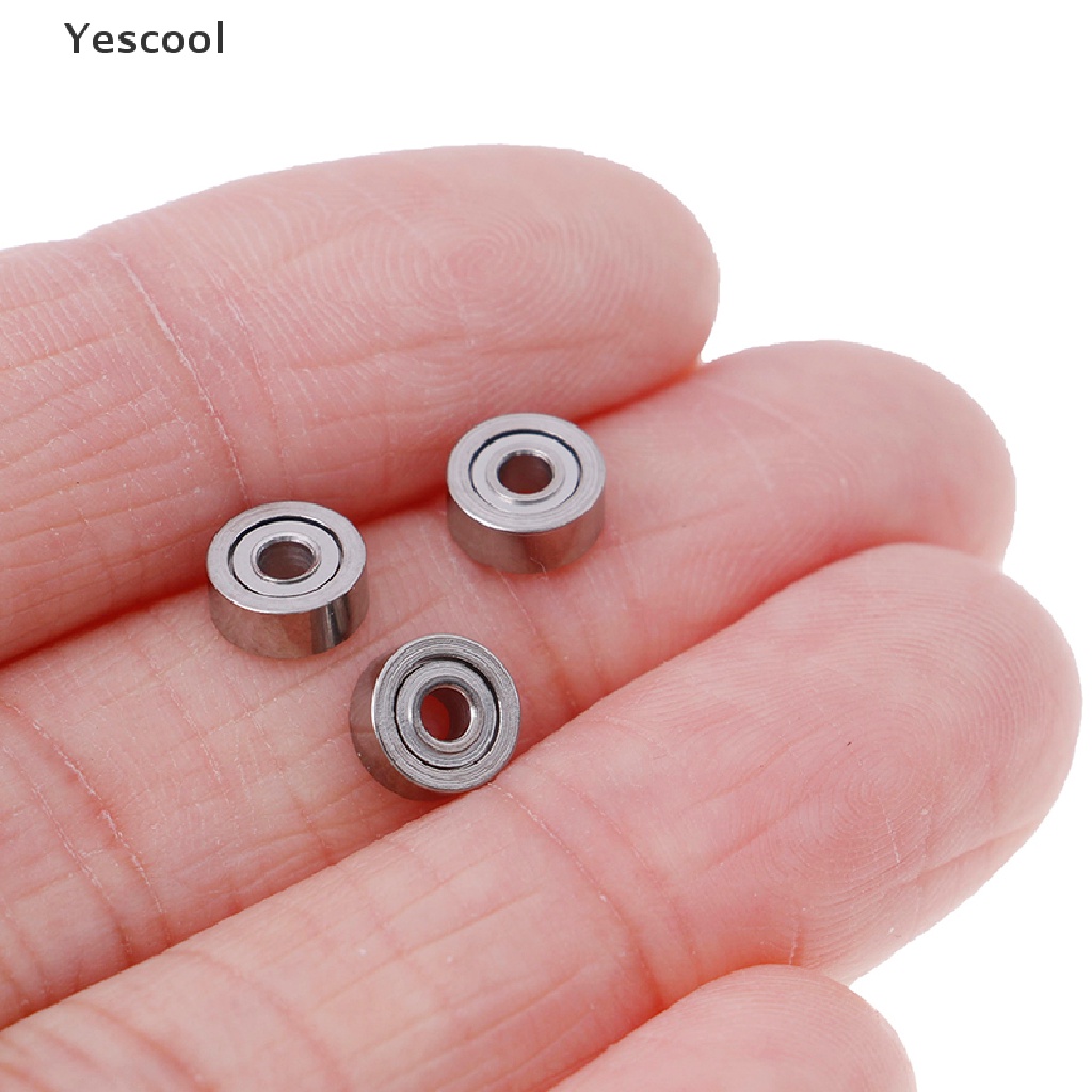 Yescool 10Pcs MR62ZZ (2X6 X 2.5mm) Bola Bearing metal mini Presisi