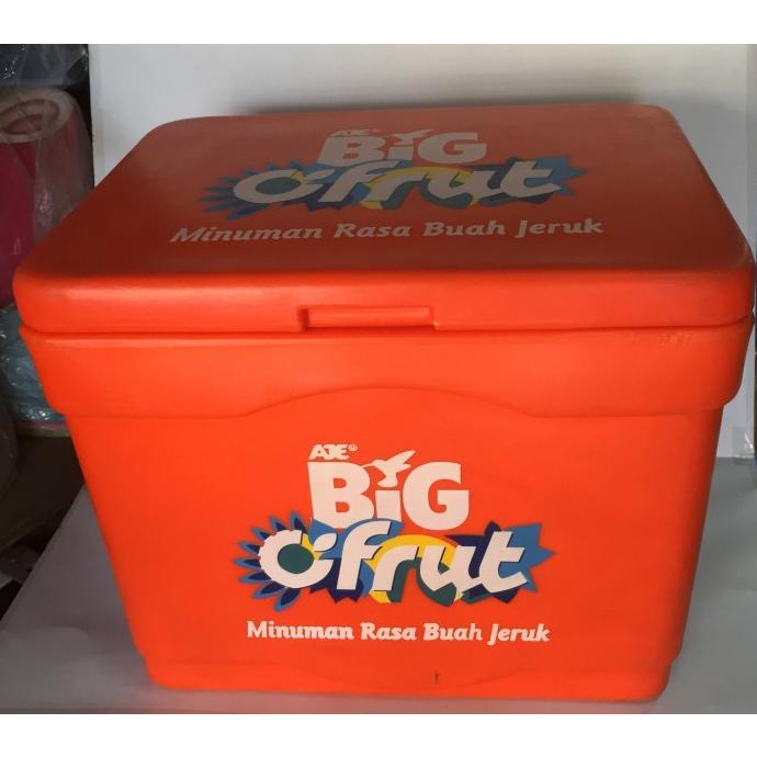 KOTAK COOLER ICE BOX TEMPAT BOKS BOK ES SOSRO BIG COCA COLA BESAR - Orange, BIG FRUITY --Termurah--