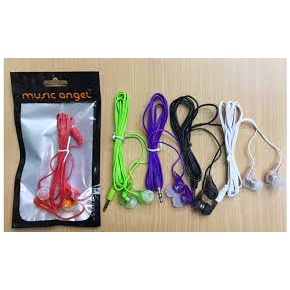 Headset Earphones Music Angel Handsfree Handfree Musik Stereo Super Bass