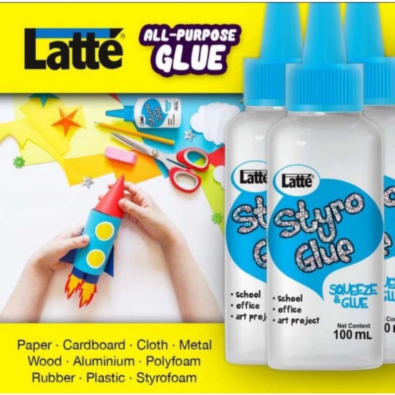 

lem styrofoam latte squeeze/ styro glue 100ml