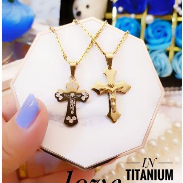 Titanium kalung perhiasan 3857