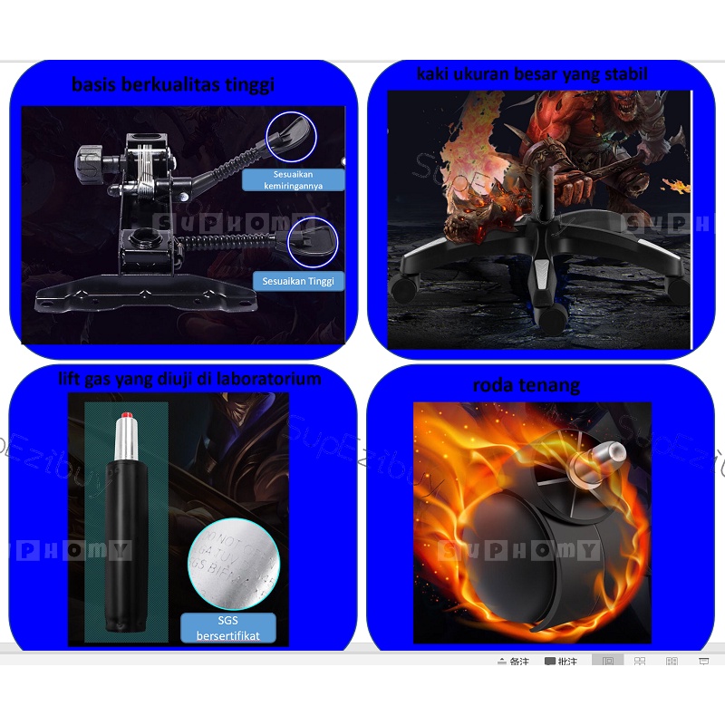 Kursi Gaming Murah/Gamers/Kursi Game/Kursui Putar / Kursi Gaming/ Kursi Hidrolik / Gaming Chair /kursi geming