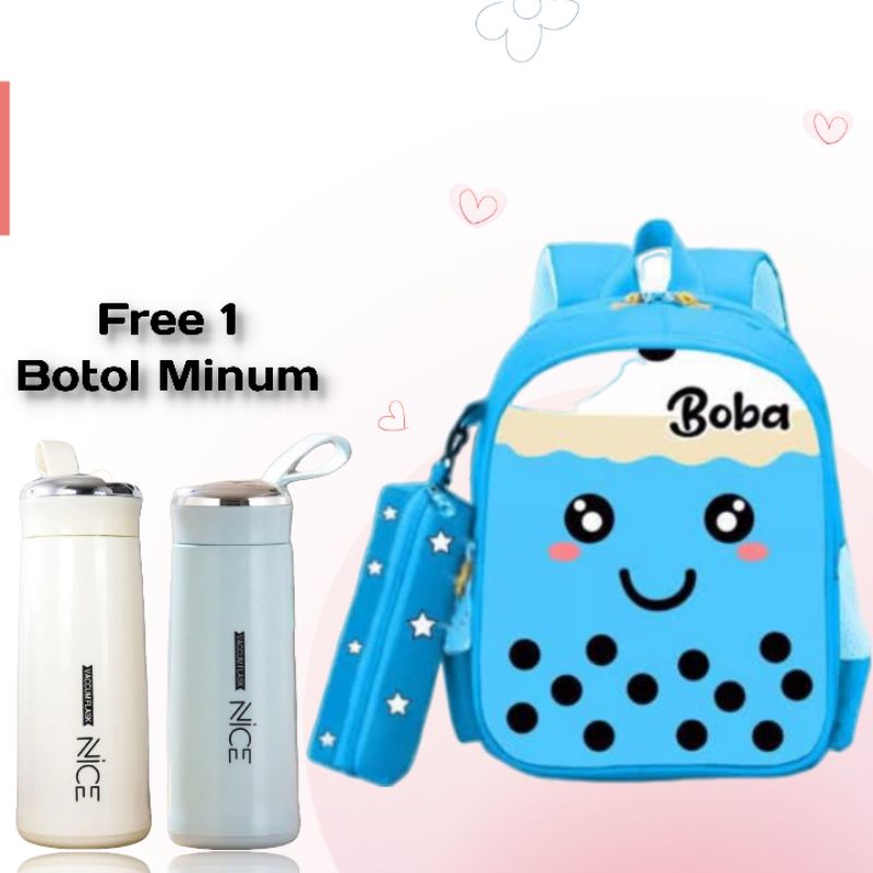 Tas Ransel Boba Tas Ransel Printing Tas BOBA Ransel Anak Perempuan