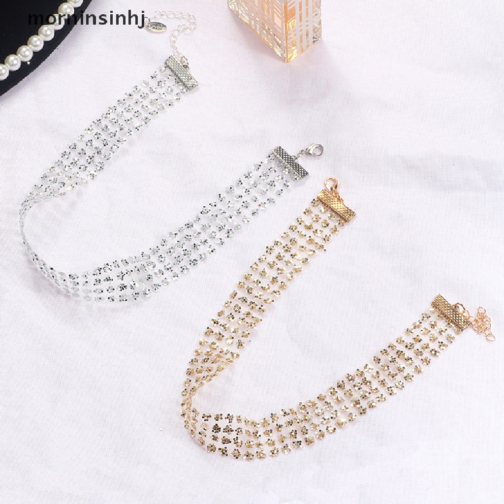 Mor Kalung Choker Sequin Chunky Sexy Untuk Wanita