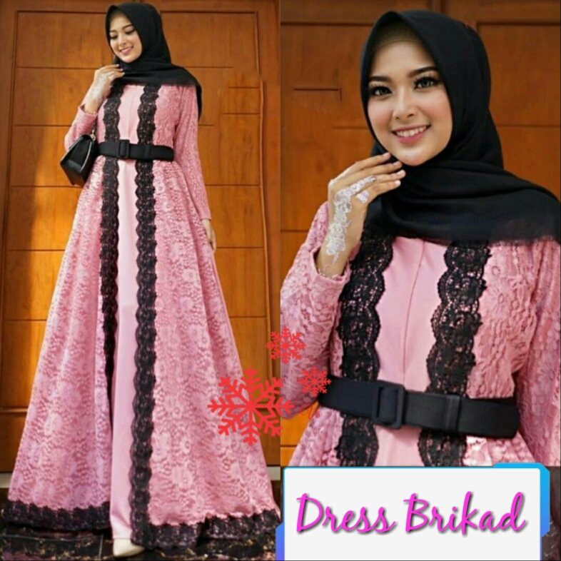 Dress Brikad - Pakaian Wanita - Dress Muslim Wanita Terbaru