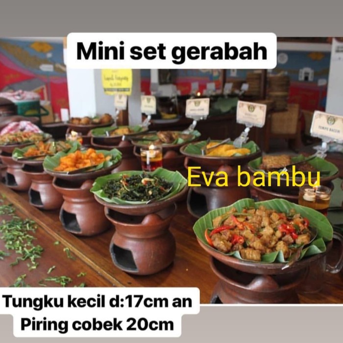 Saji Prasmanan - Mini Set Gerabah Prasmanan