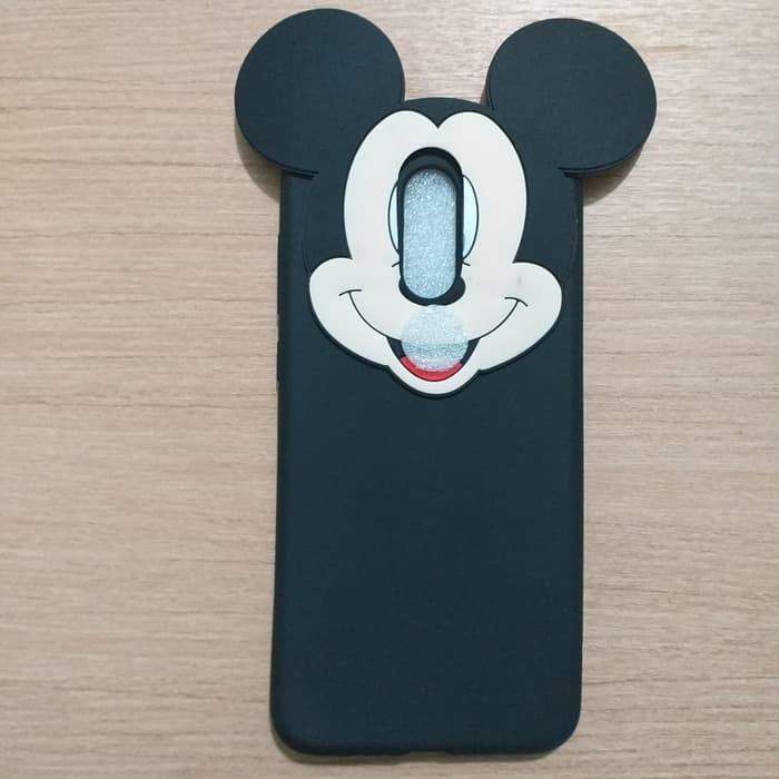 Case Nokia 6.1 Plus 6.1plus New Matte Black Karakter 3D Mickey Mouse