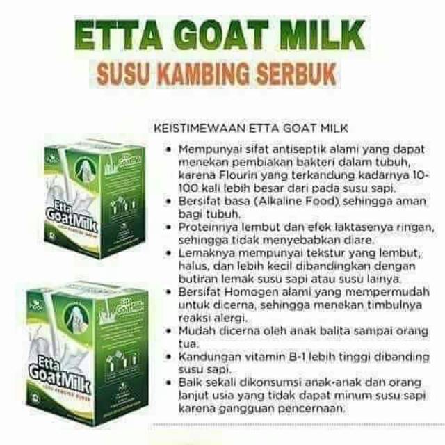 

Etta goat milk